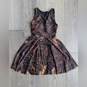 Exotica Banana Buddies Black Silky Reversible Comfort Crop Mini Dress